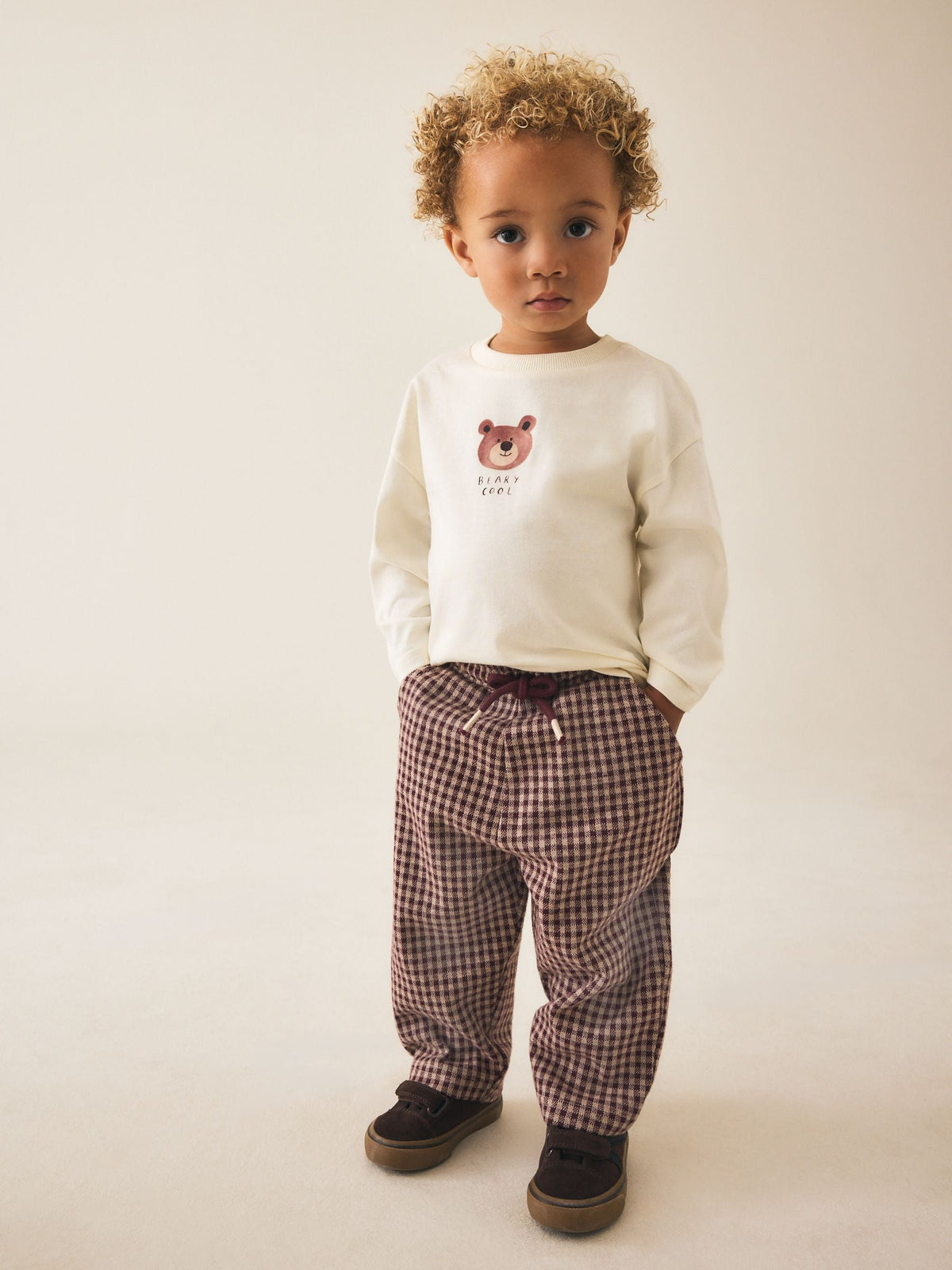2 Tone Smart Jacket Top & Trousers Set 3 Piece (3mths-7yrs) - image 2