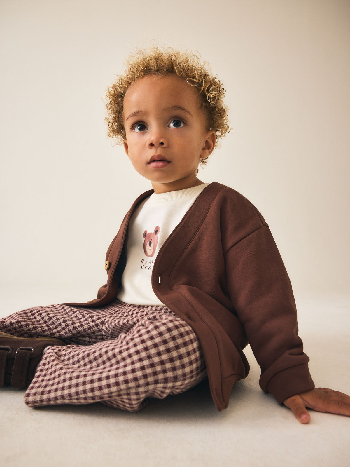 2 Tone Smart Jacket Top & Trousers Set 3 Piece (3mths-7yrs) - image 3