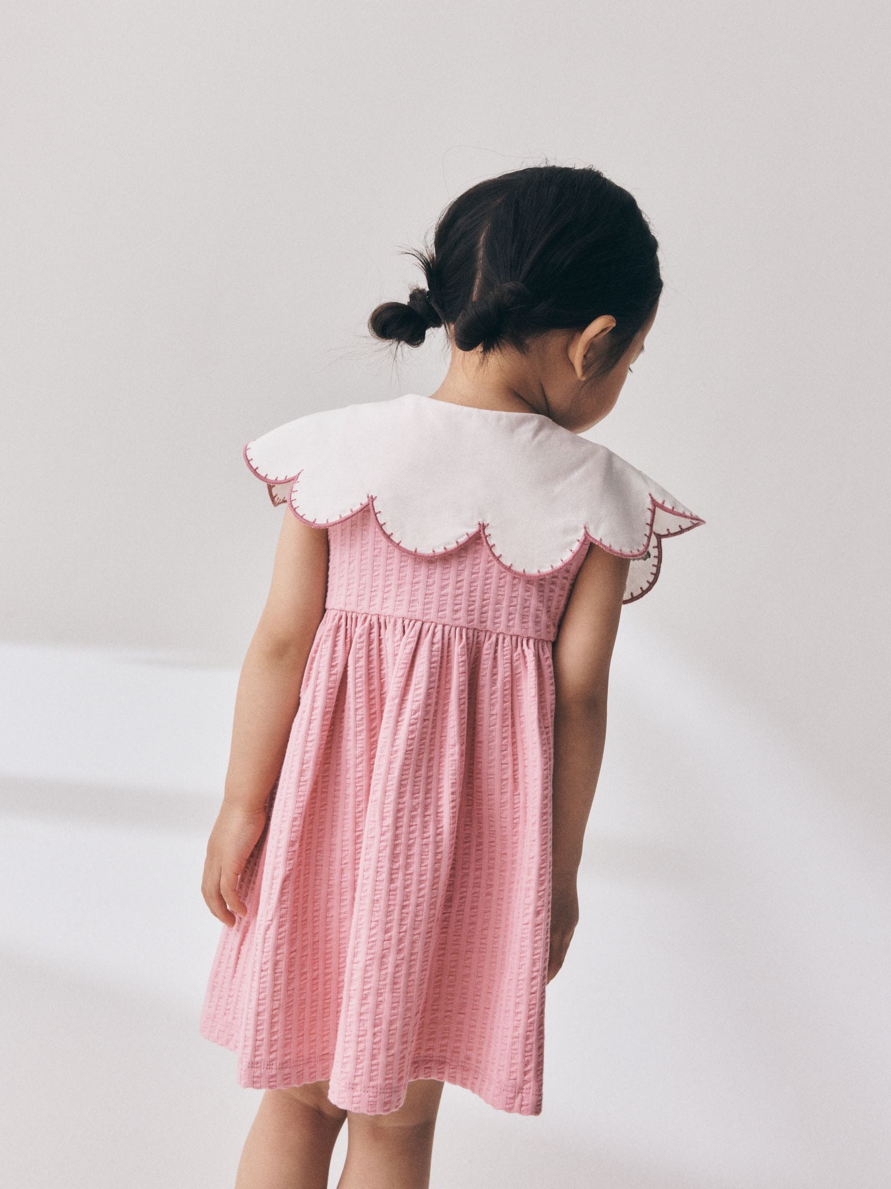 Pink Collared Summer Dress (3mths-7yrs) image 3