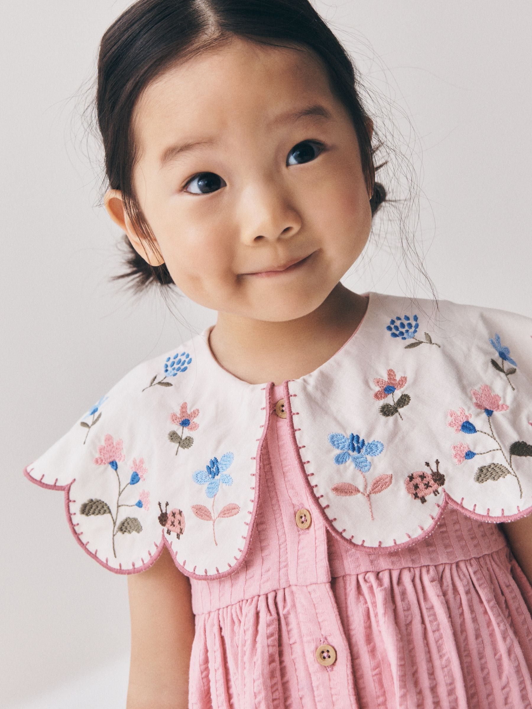 Pink Collared Summer Dress (3mths-7yrs) image 4