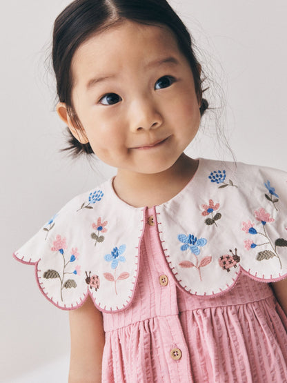 Pink Collared Summer Dress (3mths-7yrs) image 4