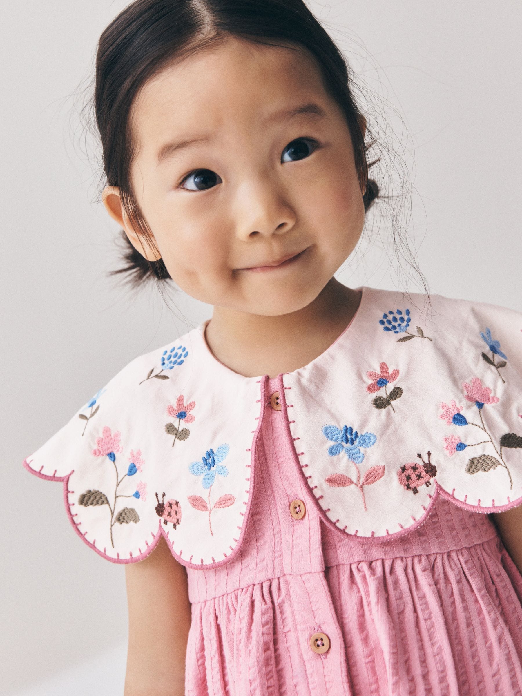 Pink Collared Summer Dress (3mths-7yrs) image 4