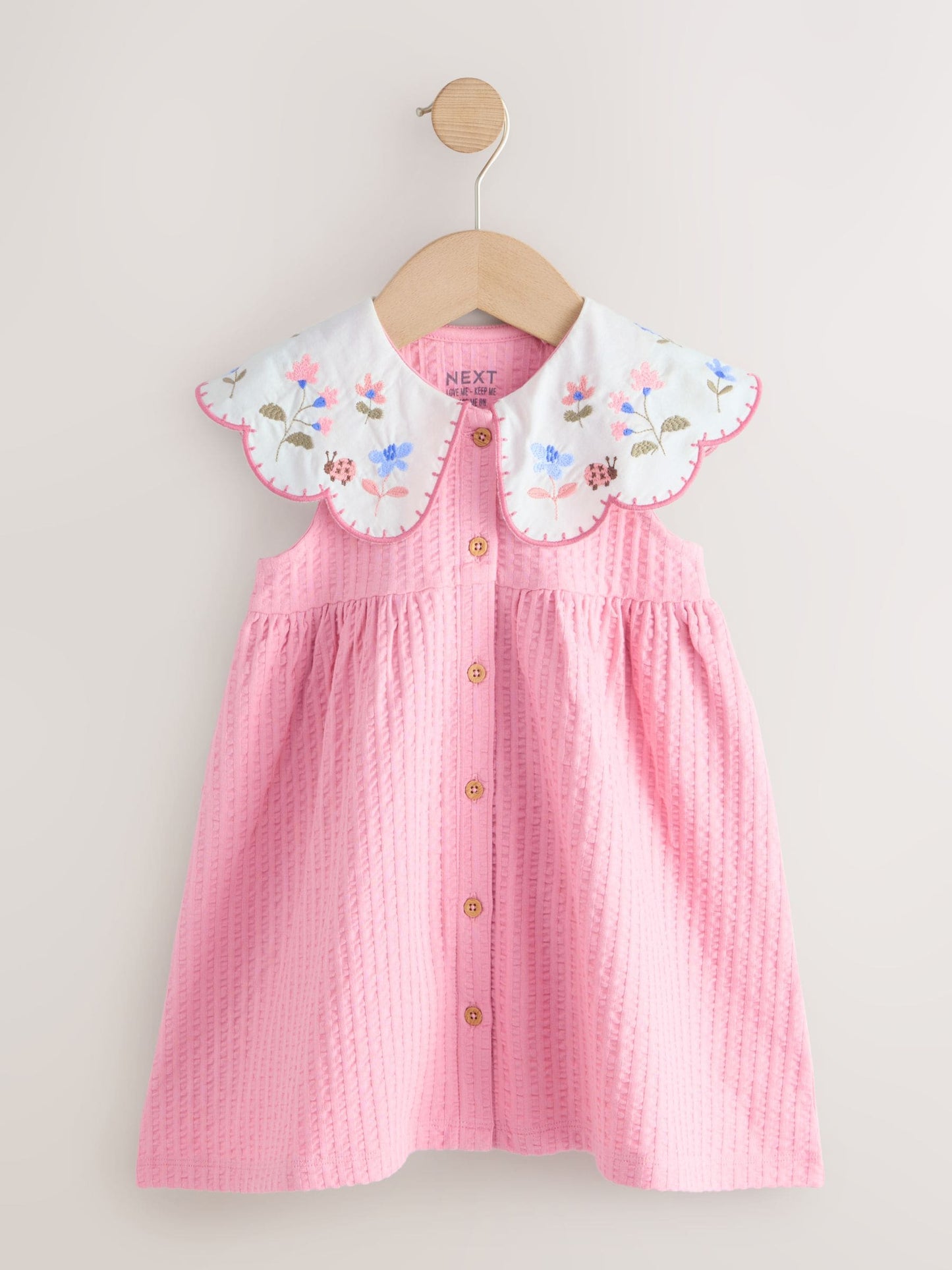 Pink Collared Summer Dress (3mths-7yrs) image 5
