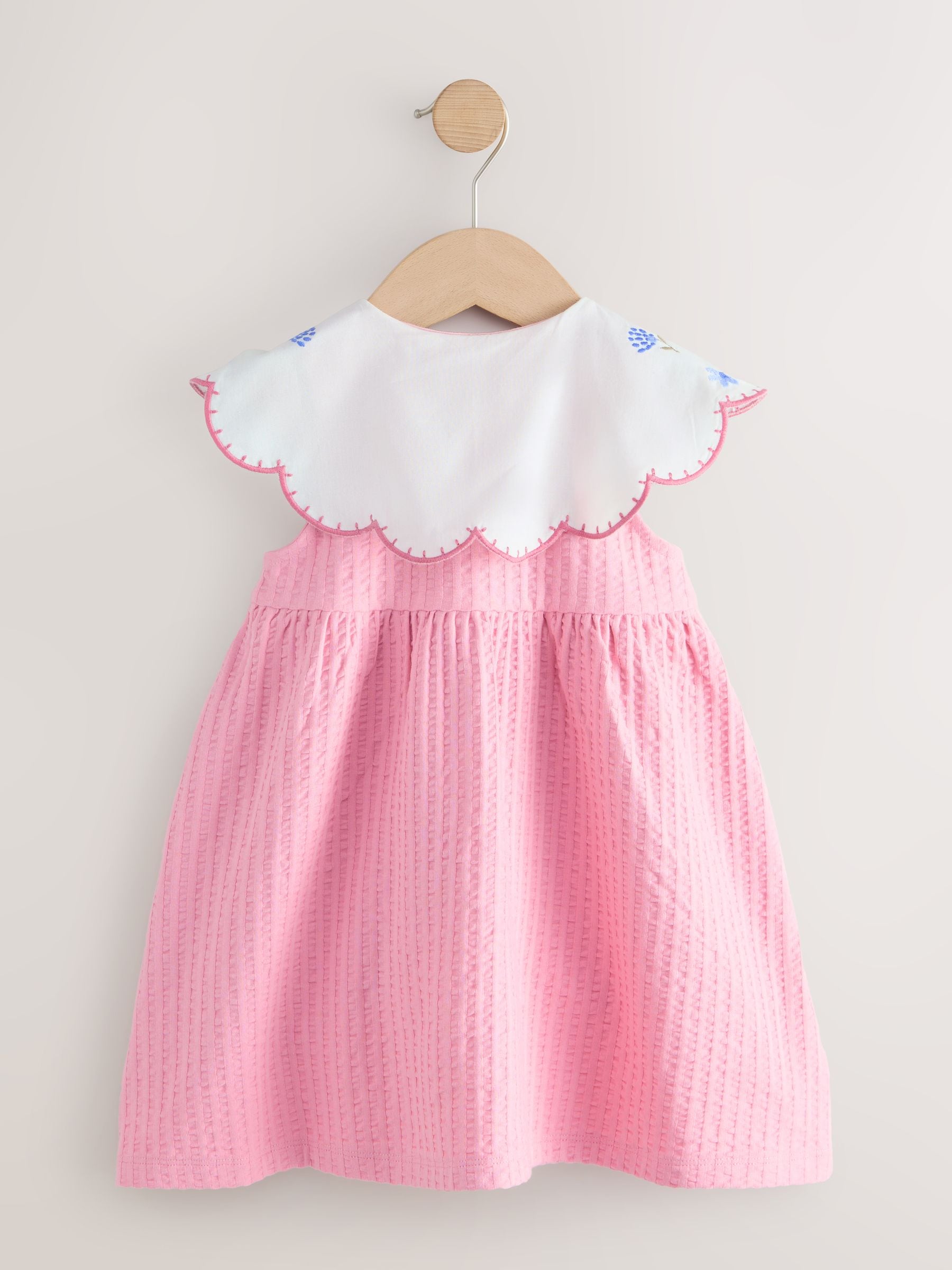 Pink Collared Summer Dress (3mths-7yrs) image 6
