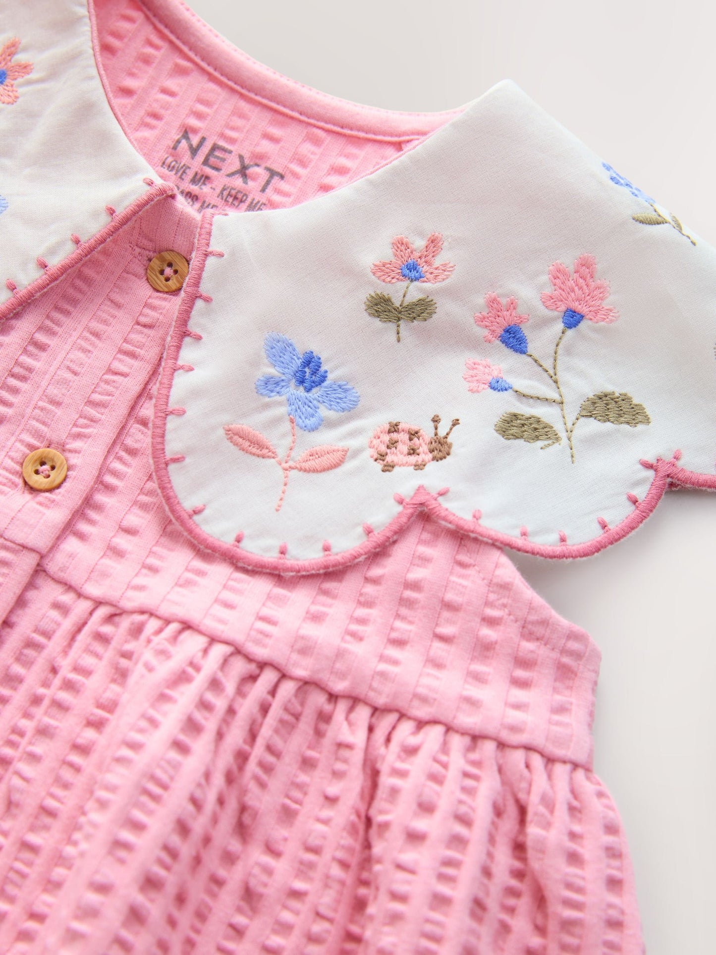 Pink Collared Summer Dress (3mths-7yrs) image 7