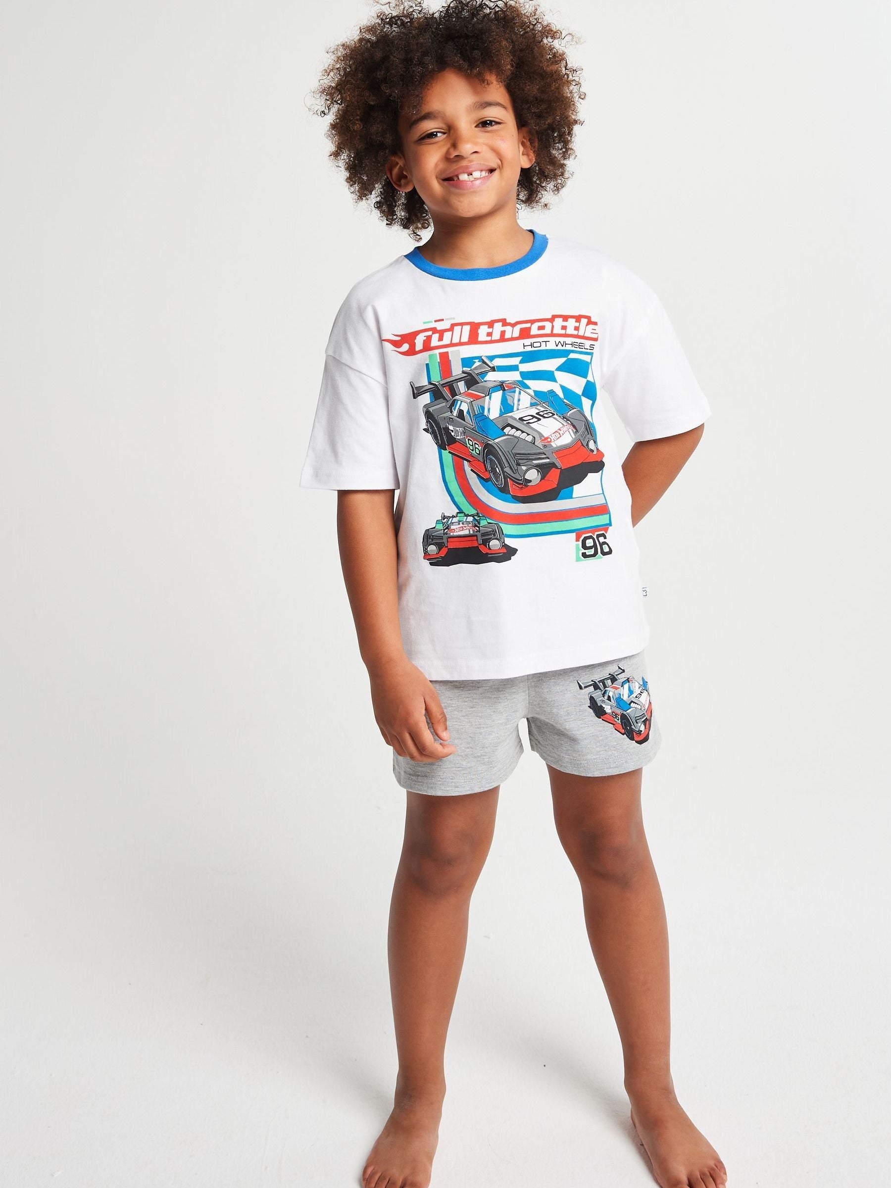 Dsiney Kidz - Brand Threads Blue Hot Wheels Short Pyjamas Set image 1