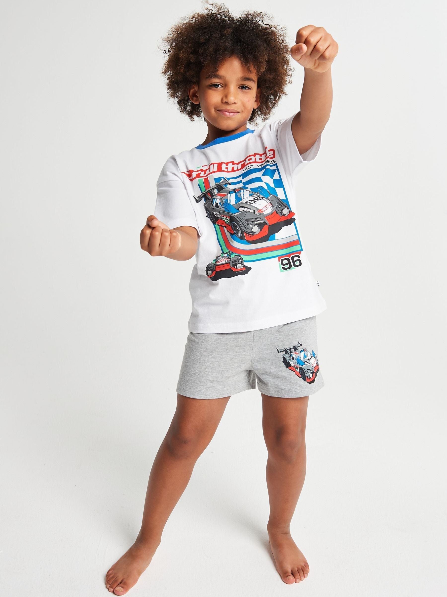 Dsiney Kidz - Brand Threads Blue Hot Wheels Short Pyjamas Set image 3