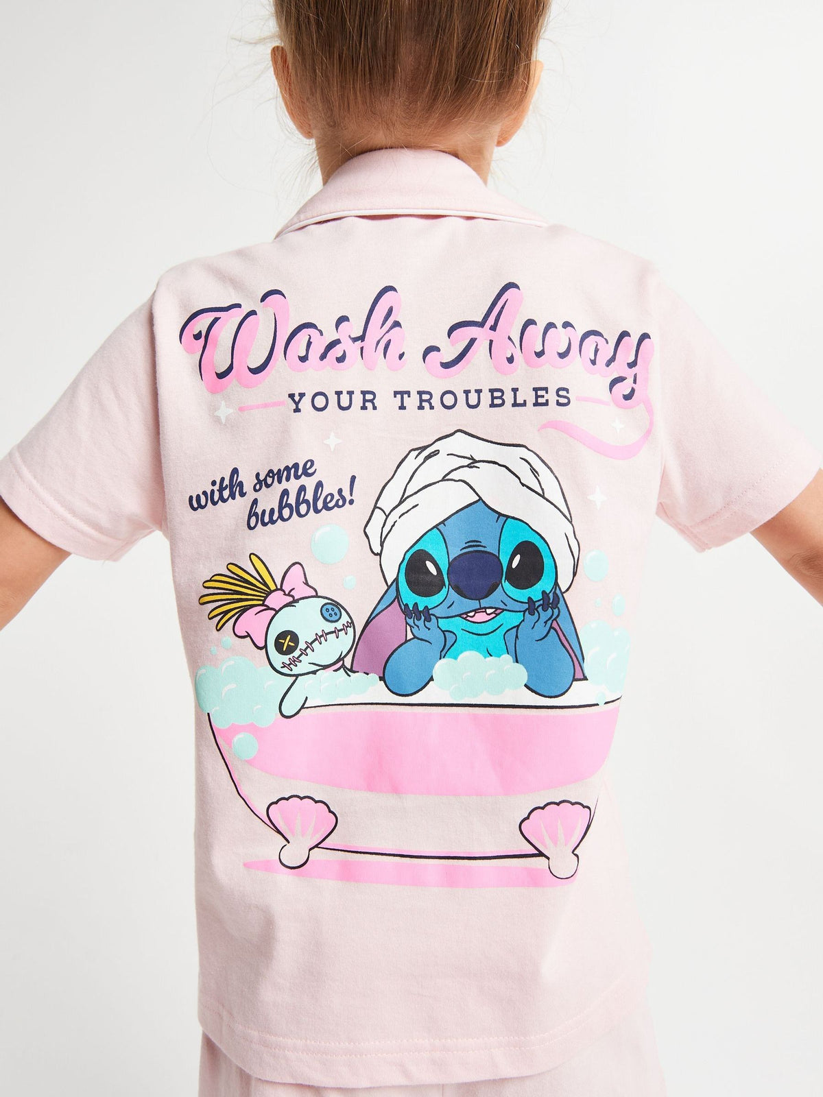 Brand Threads Pink Lilo & Stitch Short Pyjamas Set - image 6