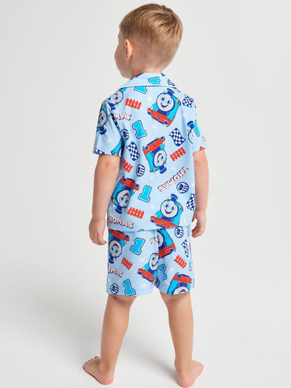 Brand Threads Blue Thomas The Tank Short Pyjamas Set - image 2