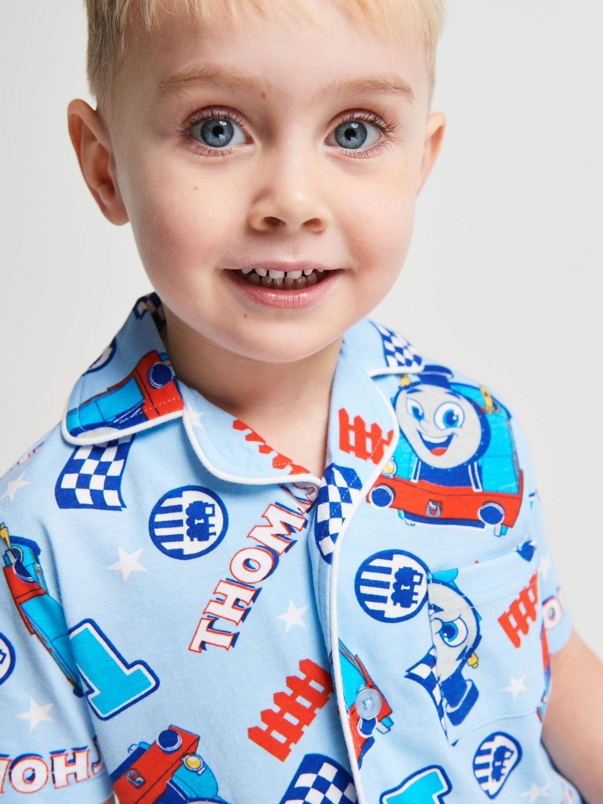 Brand Threads Blue Thomas The Tank Short Pyjamas Set - image 3