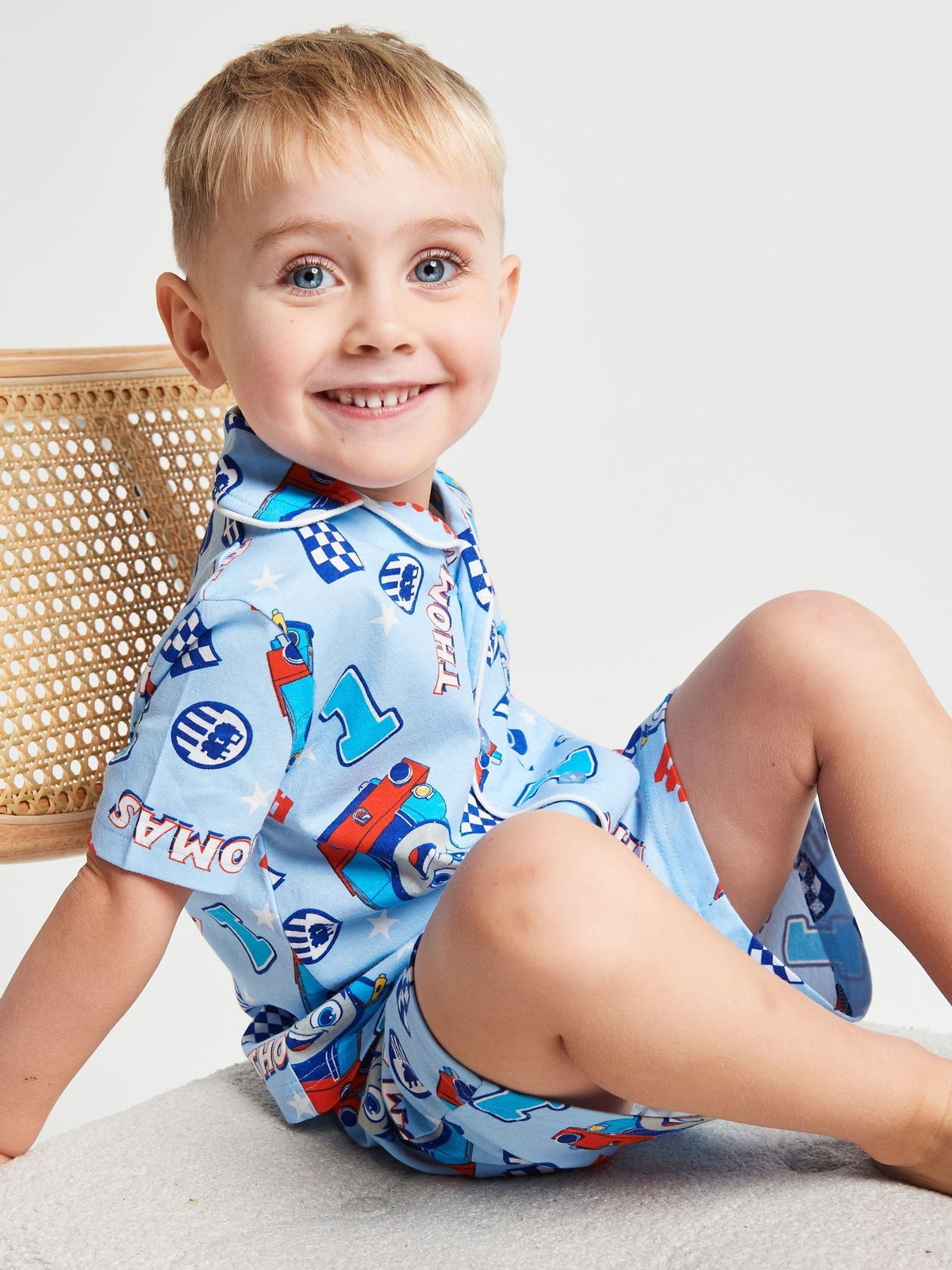 Brand Threads Blue Thomas The Tank Short Pyjamas Set - image 5