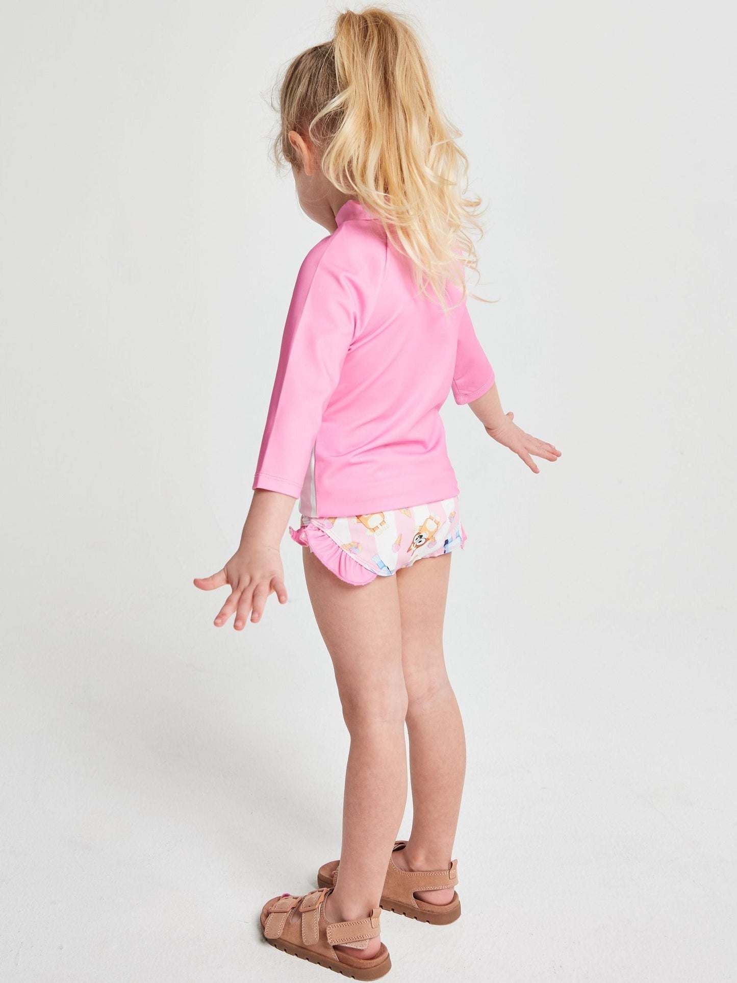 Brand Threads Pink Bluey Swim Set image 2