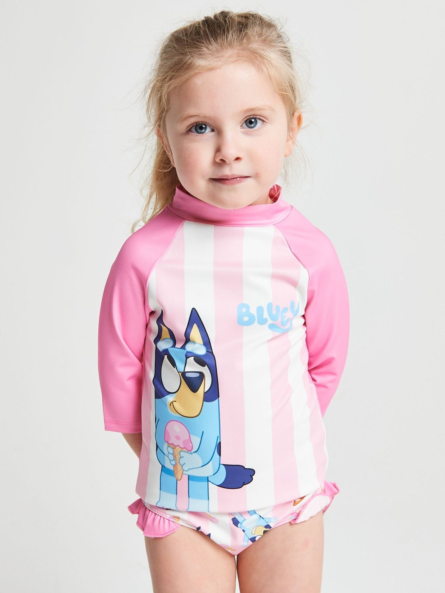 Brand Threads Pink Bluey Swim Set image 3