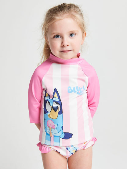 Brand Threads Pink Bluey Swim Set image 3