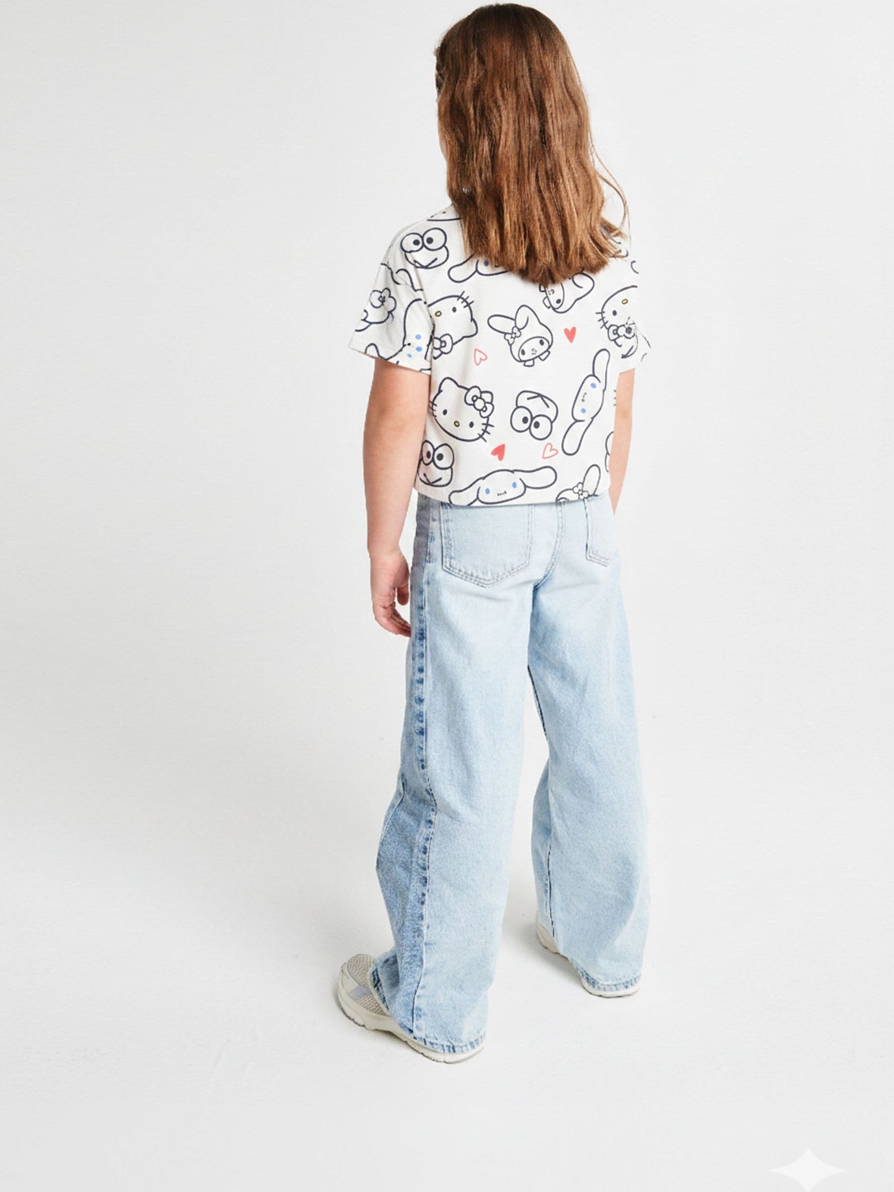 Dsiney Kidz - Brand Threads Blue Hello Kitty & Cinnamoroll T-Shirts 2 pack image 4