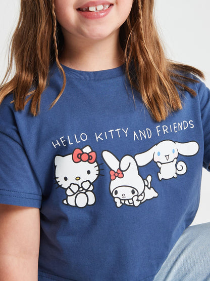 Dsiney Kidz - Brand Threads Blue Hello Kitty & Cinnamoroll T-Shirts 2 pack image 6