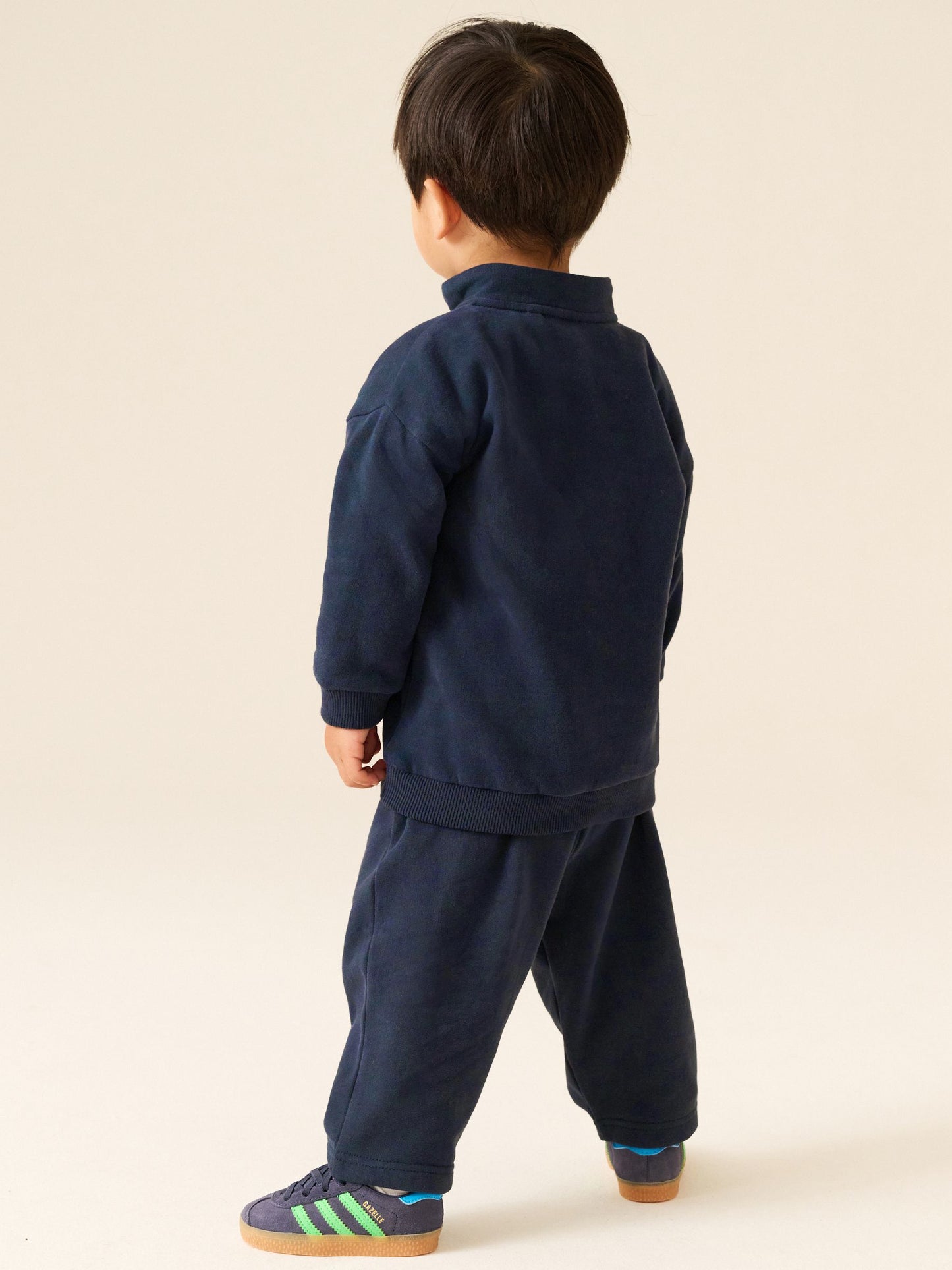 Dsiney Kidz - Navy Soft Touch Half Zip Neck Sweat Top (3mths-7yrs) image 3