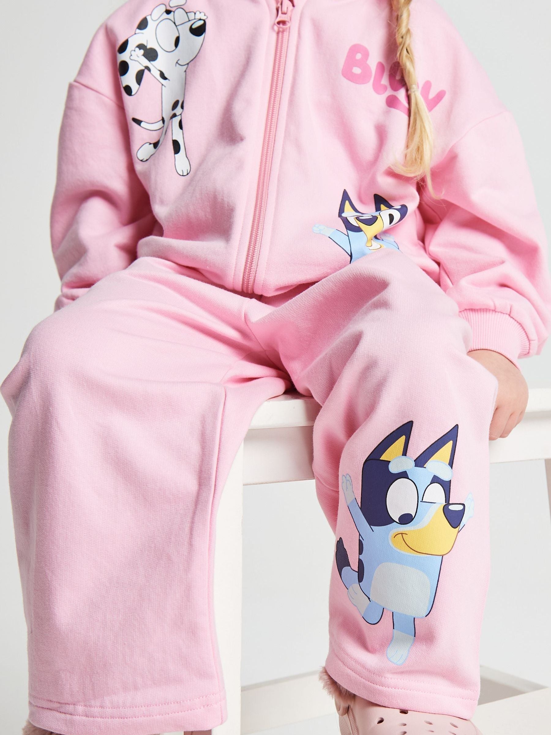 Brand Threads Pink Bluey Joggers Set image 3