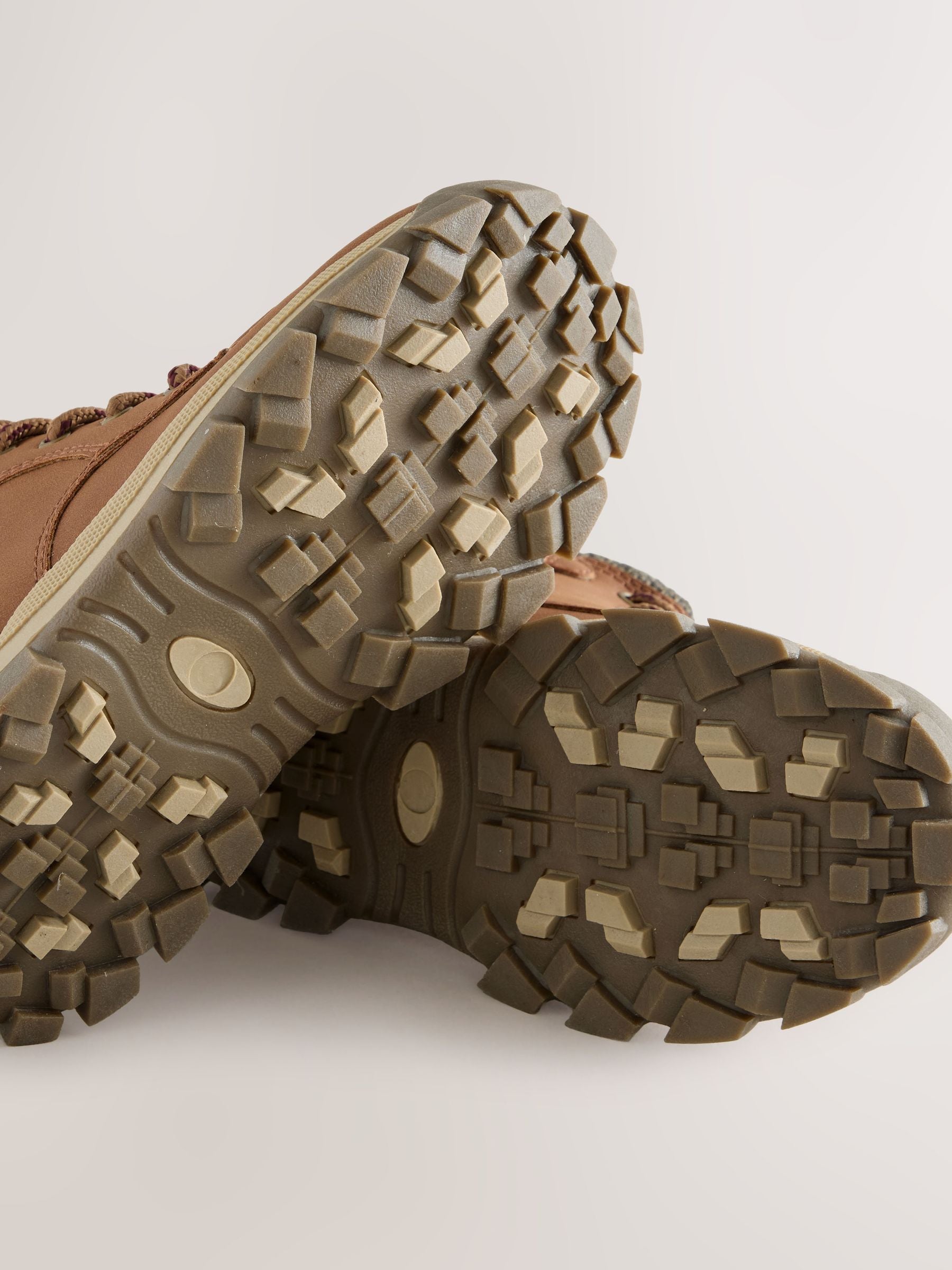 Tan Brown Standard Fit (F) Lace-up Walking Boots image 3