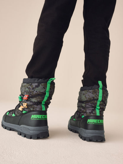 Khaki/Black Minecraft Snow Boots - image 3