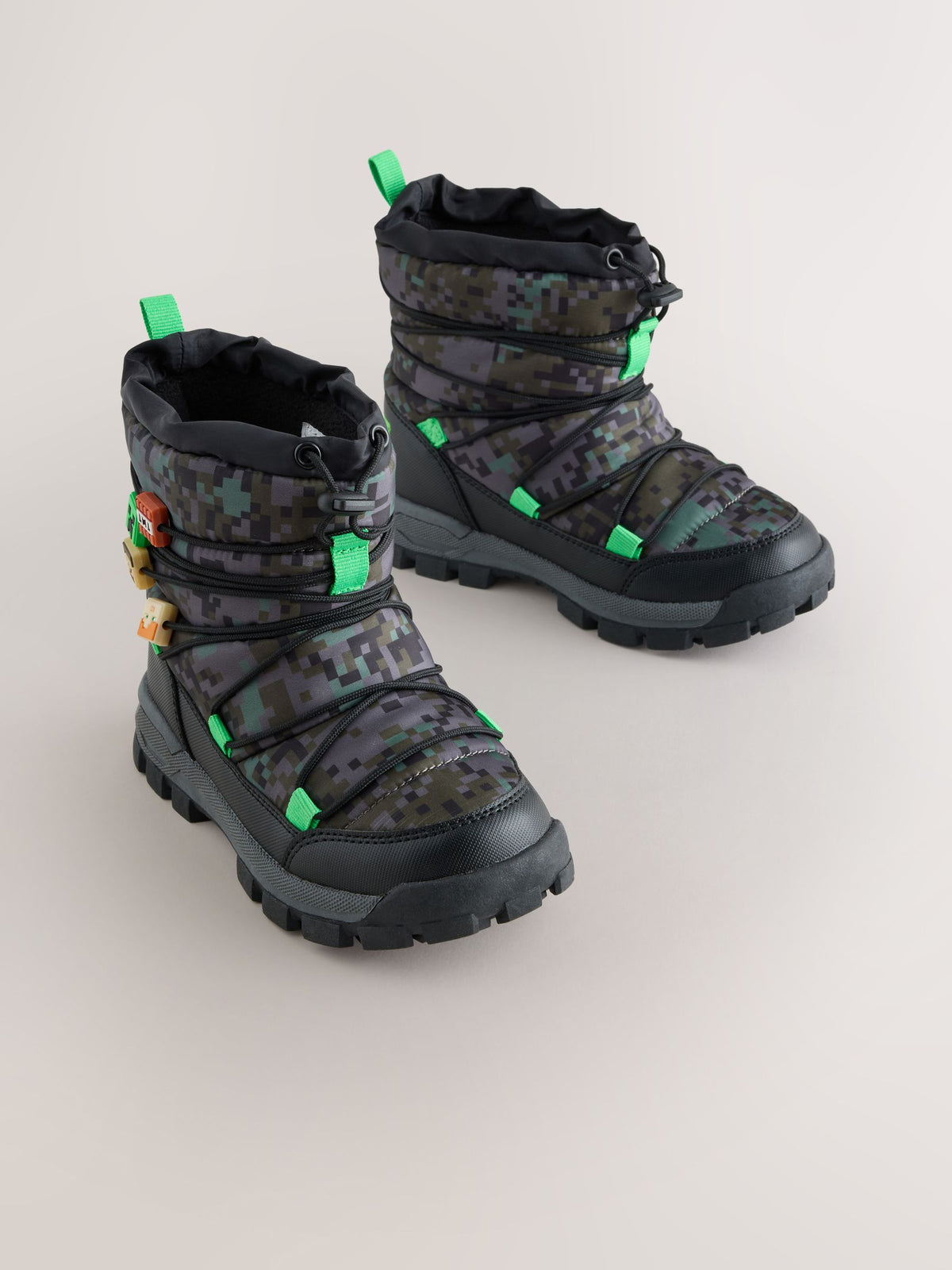 Khaki/Black Minecraft Snow Boots - image 5