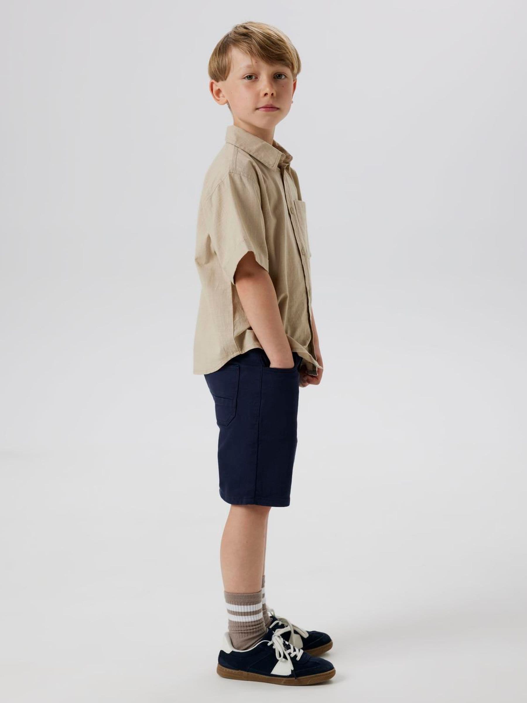 Dsiney Kidz - Name It Blue Straight Fit Twill Shorts image 1