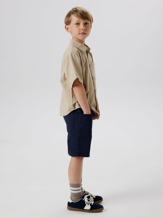 Disney Kidz - Name It Blue Straight Fit Twill Shorts image 1