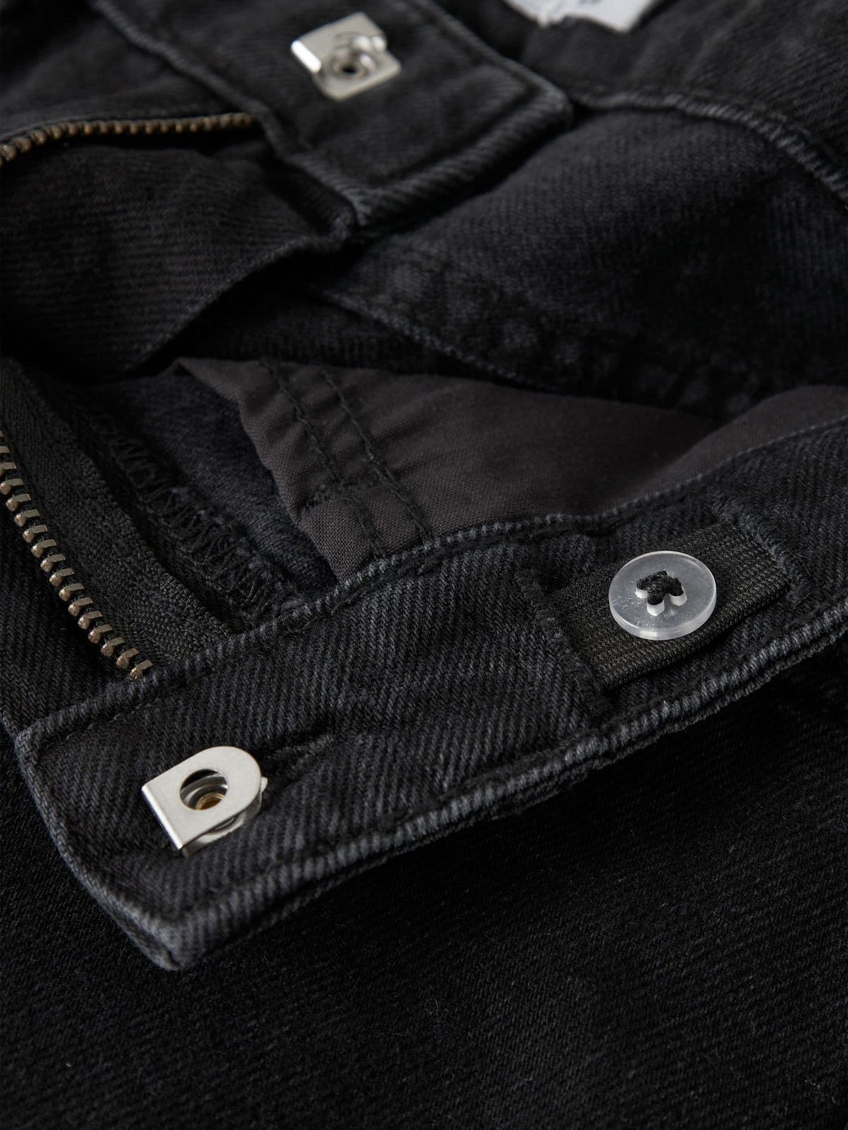 Dsiney Kidz - Name It Black Frayed Hem Wide Fit Denim Shorts image 4
