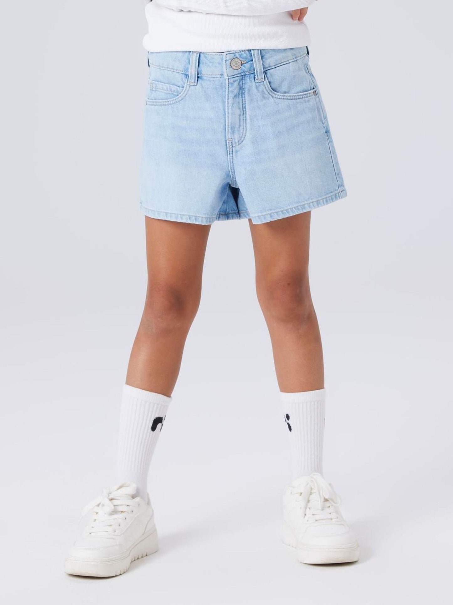 Dsiney Kidz - Name It Blue Mom Fit Denim Shorts image 1
