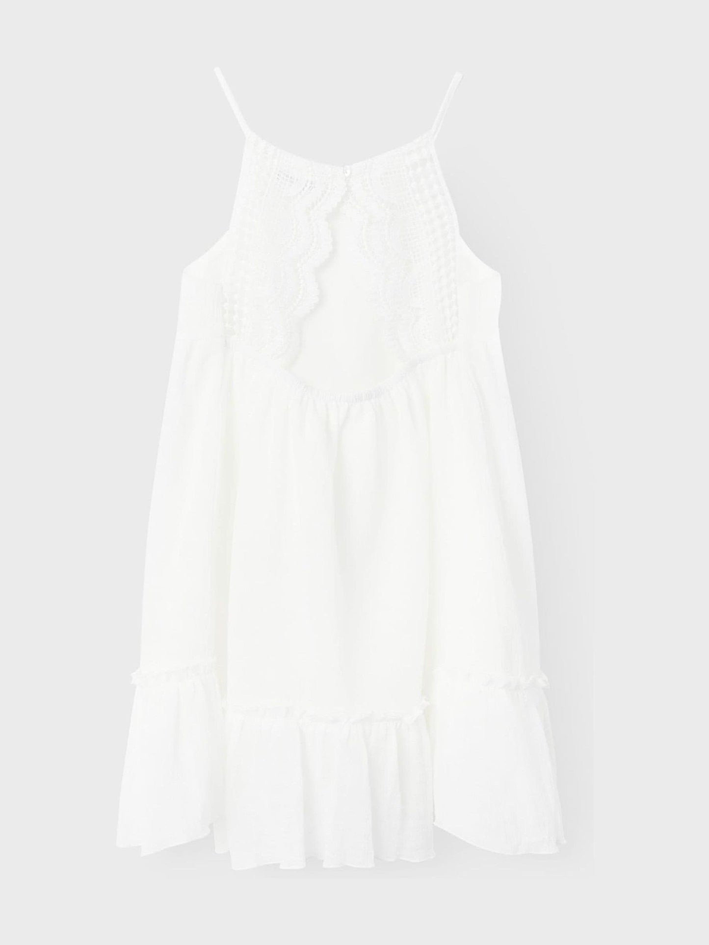 Name It White Strappy Sleeveless Smock Dress image 3