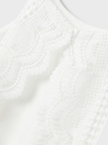 Name It White Strappy Sleeveless Smock Dress image 4