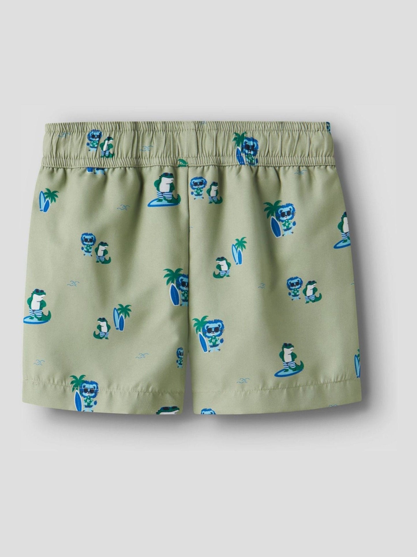 Name It Green Surf Print Swim Shorts image 2