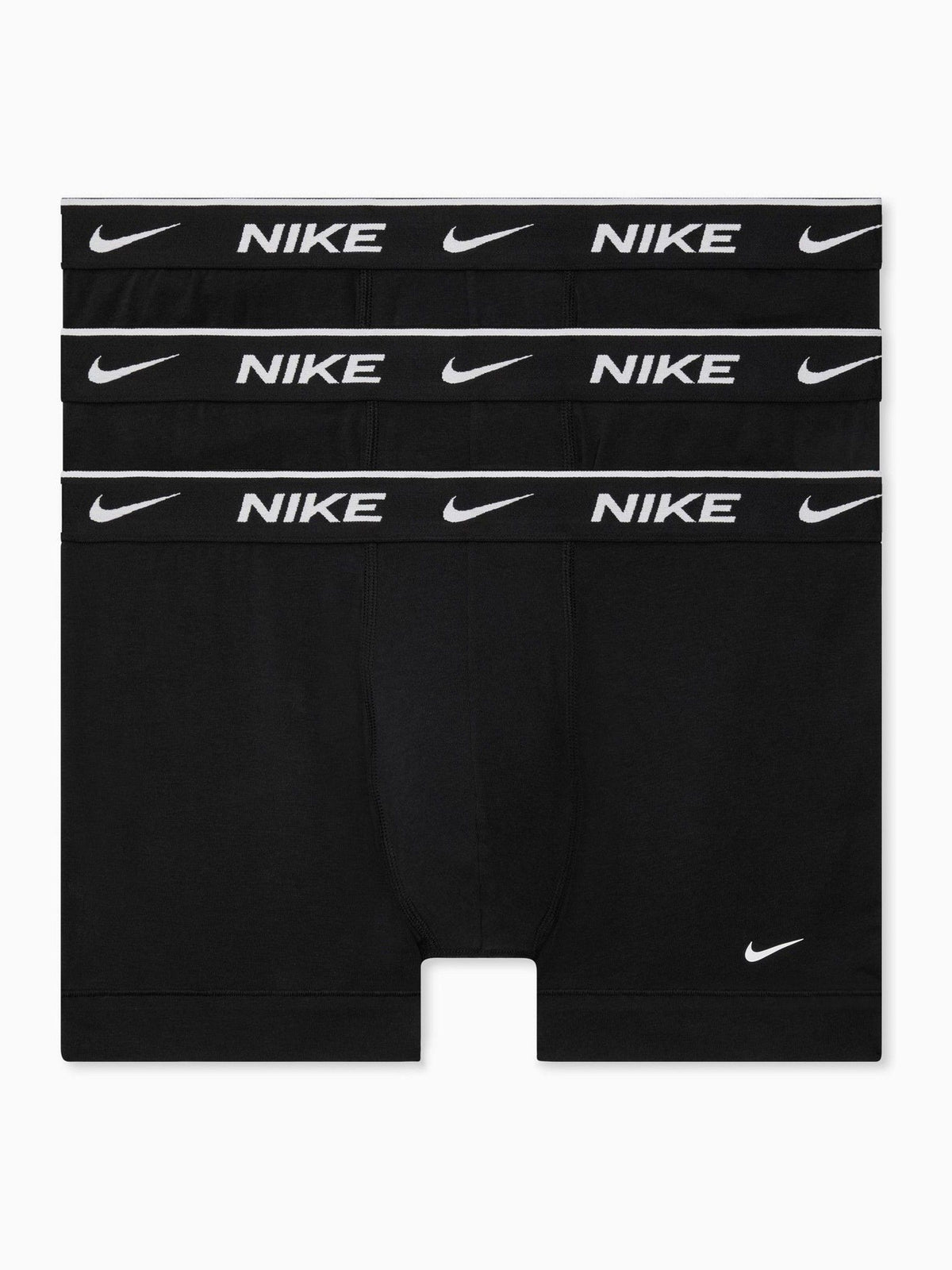 Dsiney Kidz - Nike Black Essential Cotton Stretch Boxer Trunks 3 Pack image 1