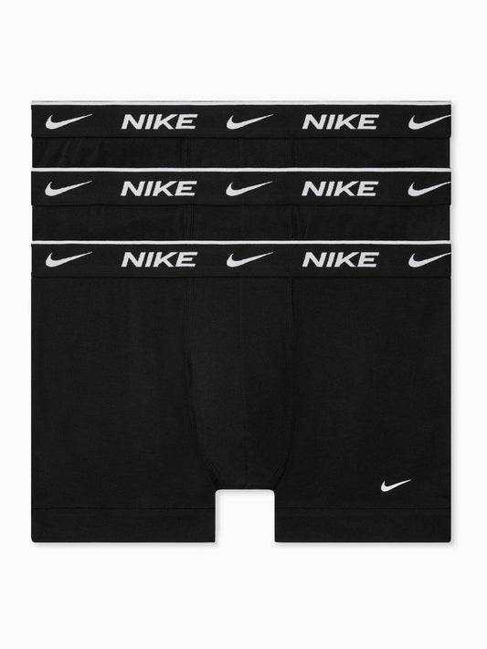 Disney Kidz - Nike Black Essential Cotton Stretch Boxer Trunks 3 Pack image 1