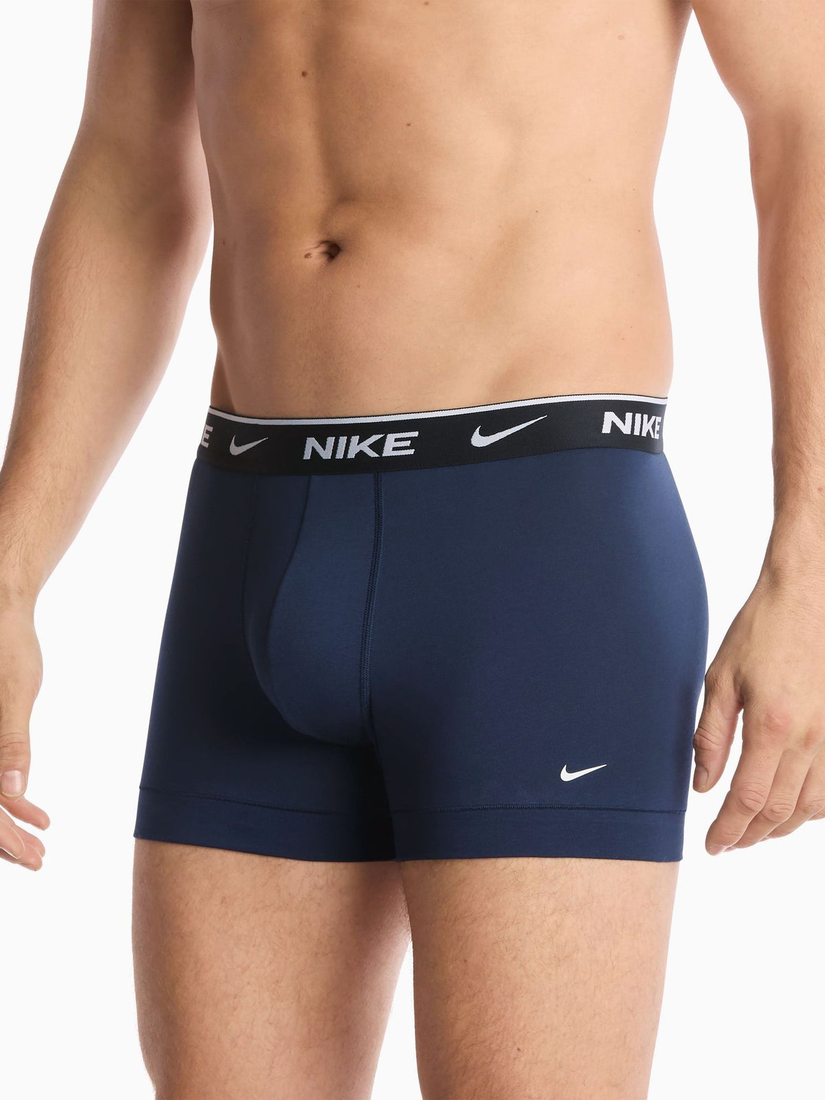 Dsiney Kidz - Nike Black/Blue/Navy Essential Cotton Stretch Boxer Trunks 3 Pack image 2