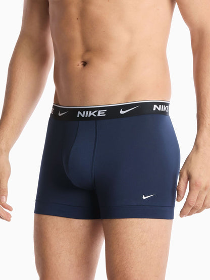 Dsiney Kidz - Nike Black/Blue/Navy Essential Cotton Stretch Boxer Trunks 3 Pack image 2
