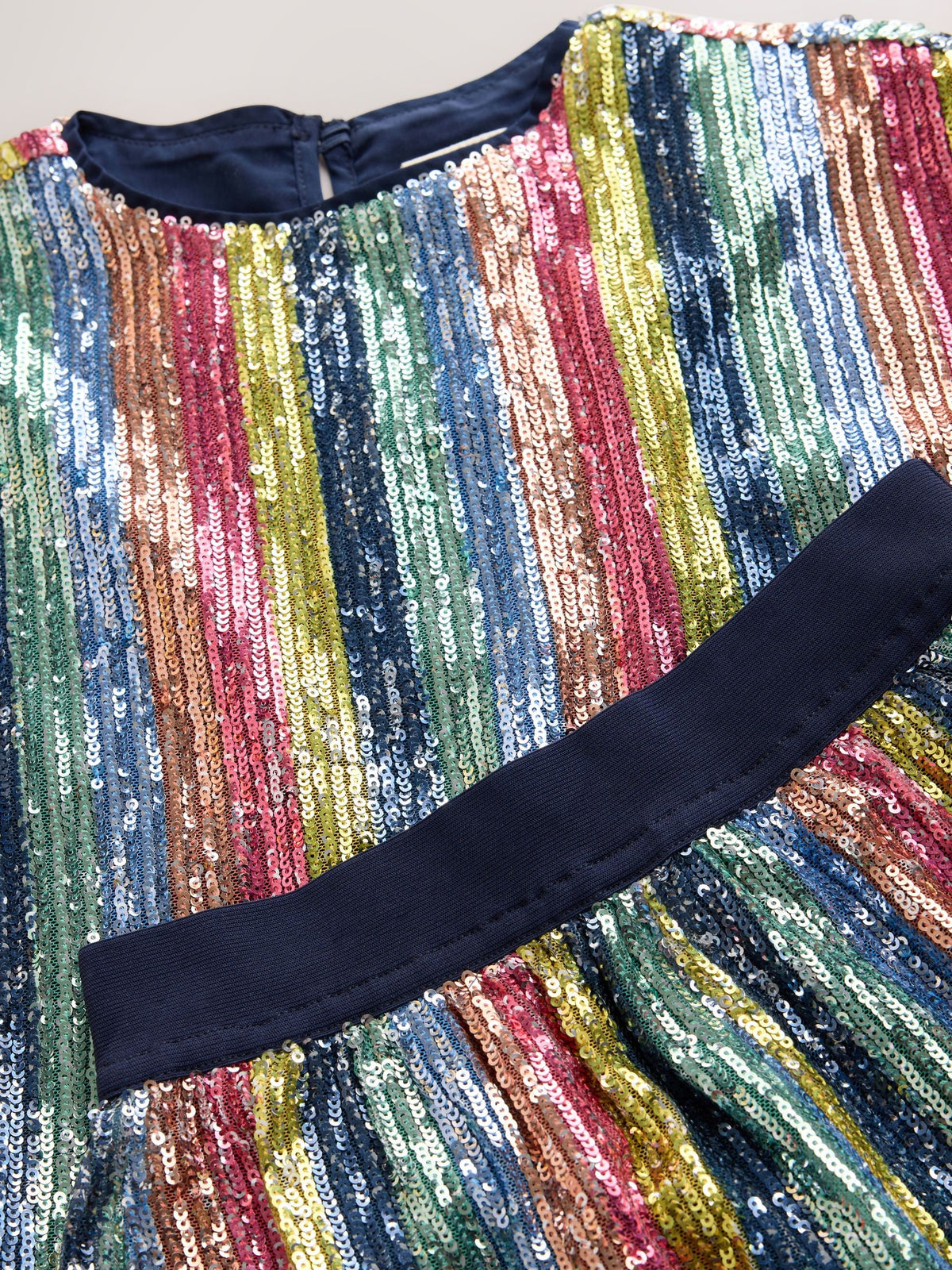 Little Bird by Jools Oliver Rainbow Stripe Sequin T-Shirt & Shorts Set - image 9
