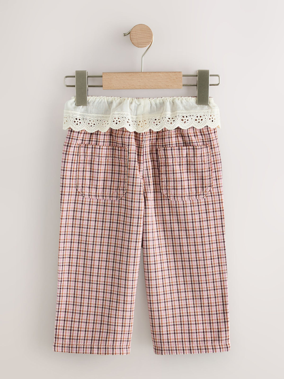 Peplum Pink Check Wide Leg Jeans (3mths-7yrs) - image 6
