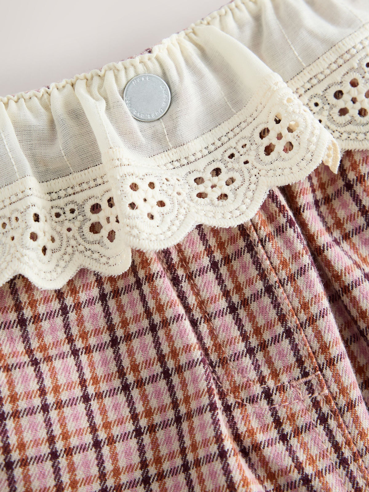 Peplum Pink Check Wide Leg Jeans (3mths-7yrs) - image 8