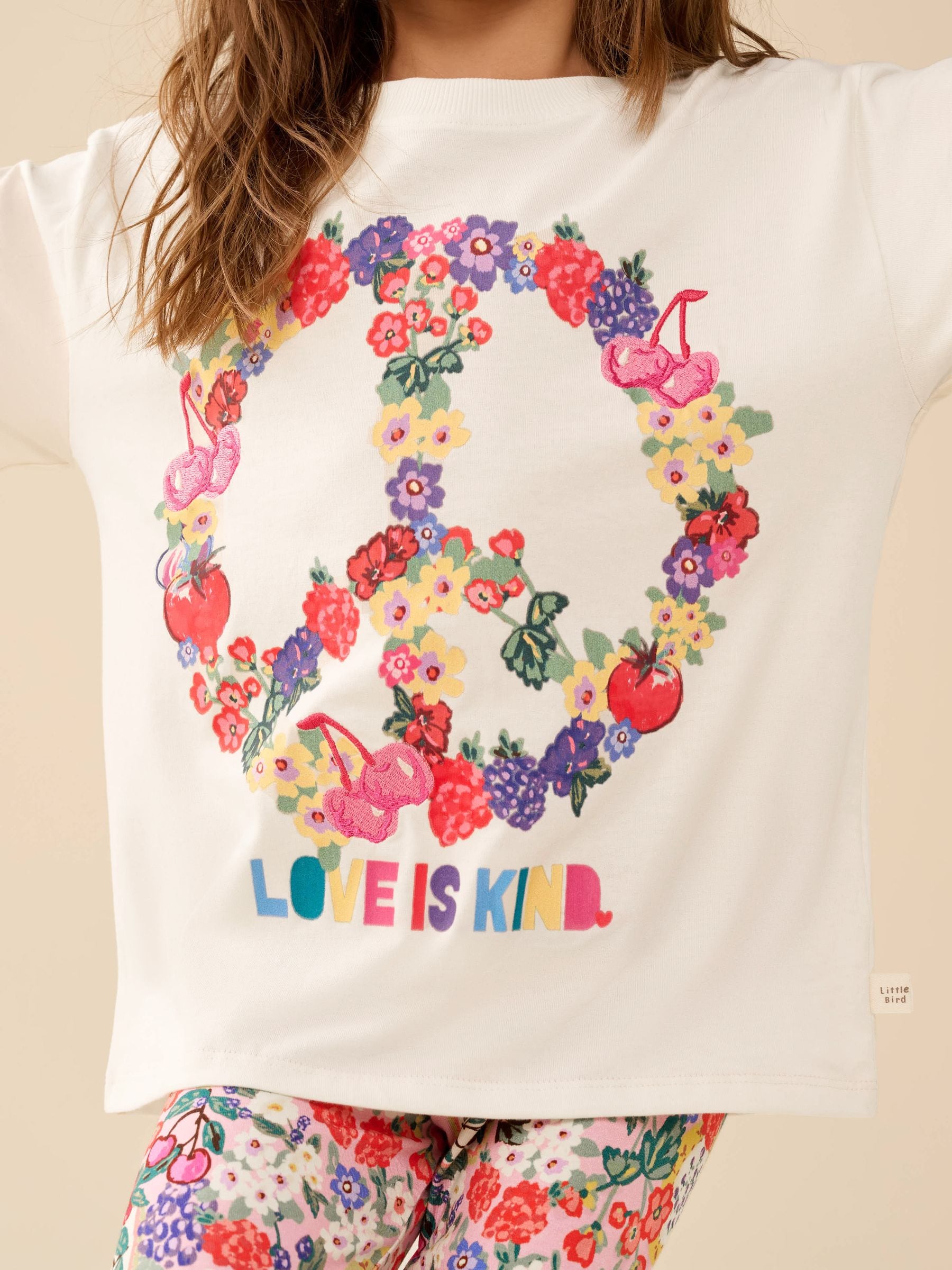 Dsiney Kidz - Little Bird by Jools Oliver Floral Picnic Print Short Sleeve T-Shirt & Leggings Set image 3