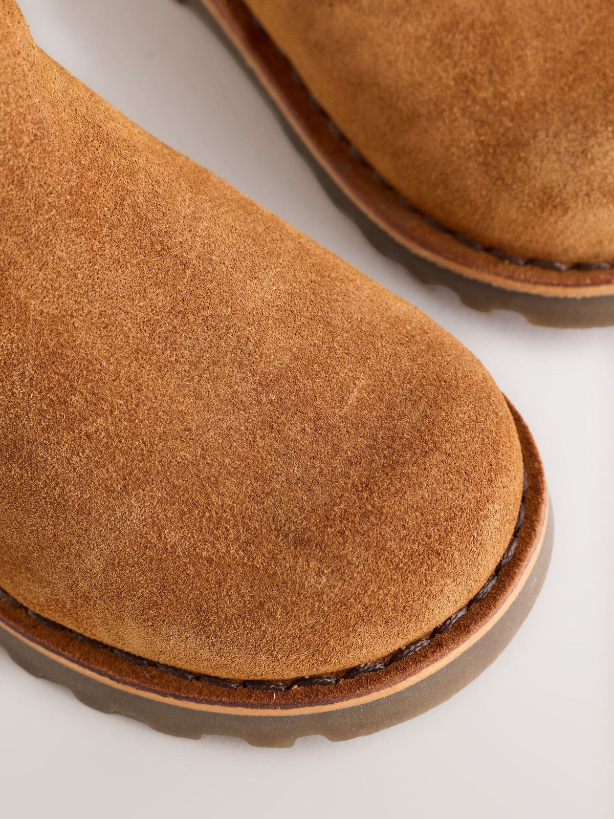 Dsiney Kidz - Tan Brown Standard Fit (F) Warm Lined Leather Chelsea Boots image 6