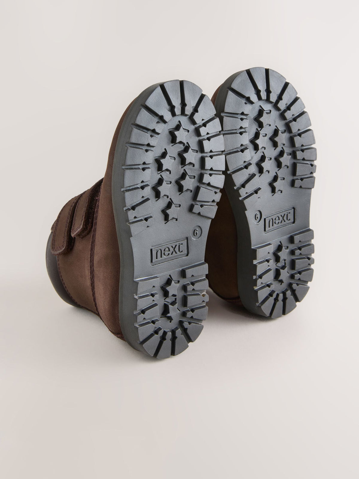 Dsiney Kidz - Chocolate Brown Standard Fit (F) Leather Thermal Thinsulate™ Lined Touch Fastening Work Boots image 3