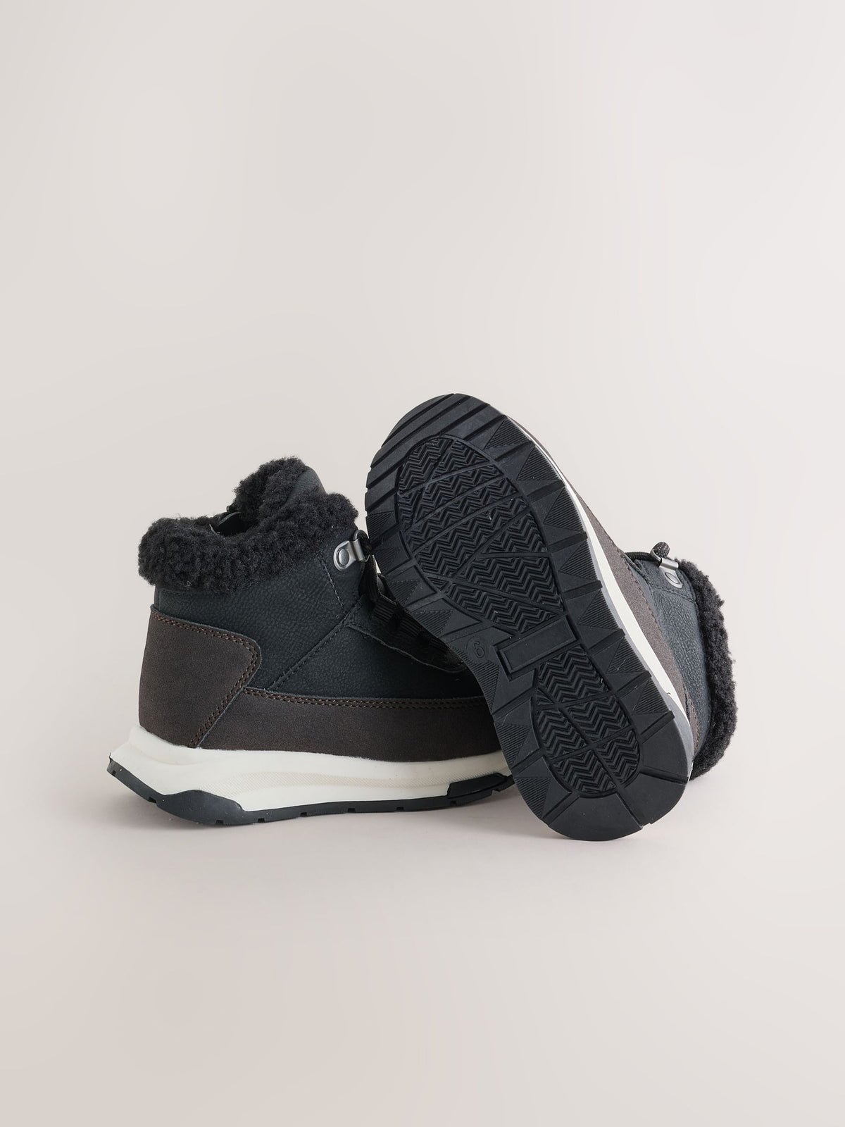 Black Standard Fit (F) Lace Up Walker Boots - image 3