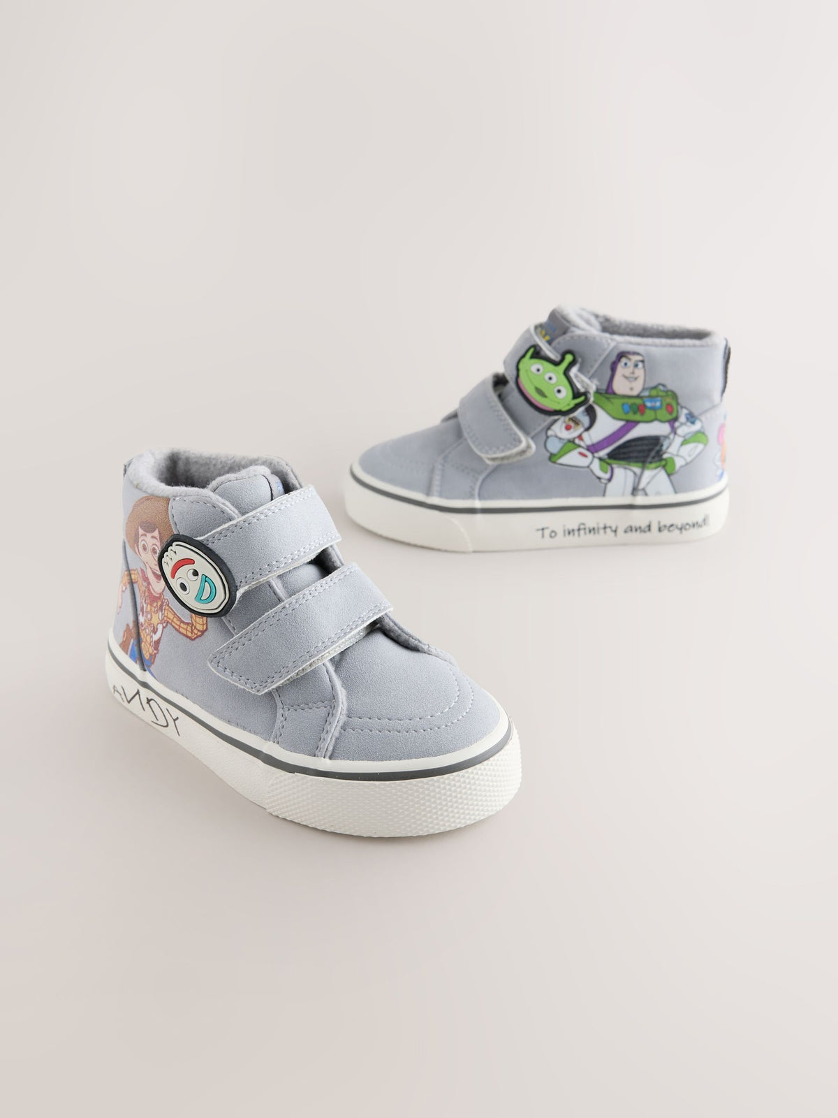 Dsiney Kidz - Grey Toy Story Touch Fastening Hi-Top Trainers image 1