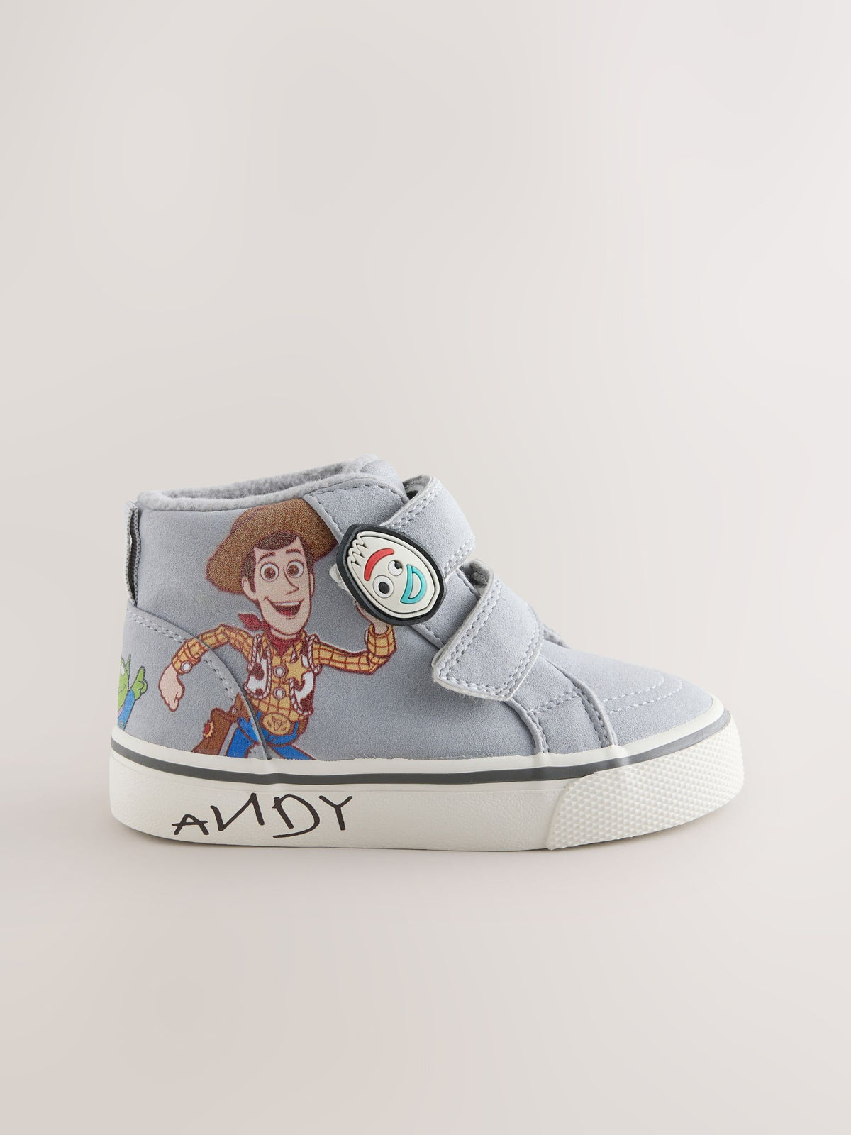 Dsiney Kidz - Grey Toy Story Touch Fastening Hi-Top Trainers image 2