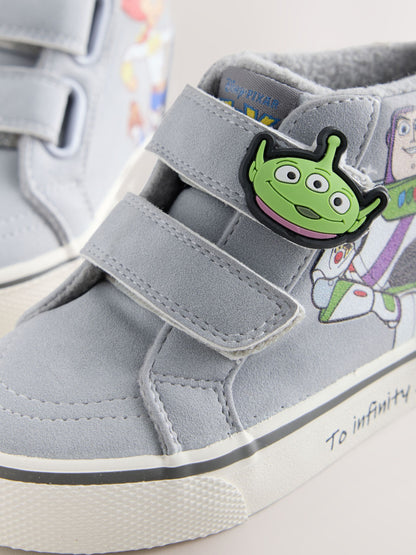Dsiney Kidz - Grey Toy Story Touch Fastening Hi-Top Trainers image 3