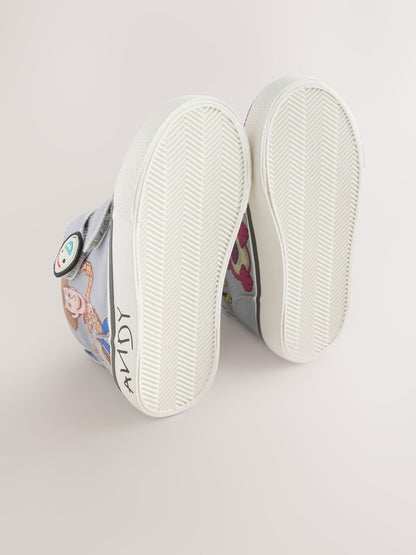 Dsiney Kidz - Grey Toy Story Touch Fastening Hi-Top Trainers image 4