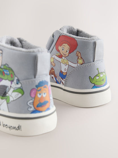 Dsiney Kidz - Grey Toy Story Touch Fastening Hi-Top Trainers image 5