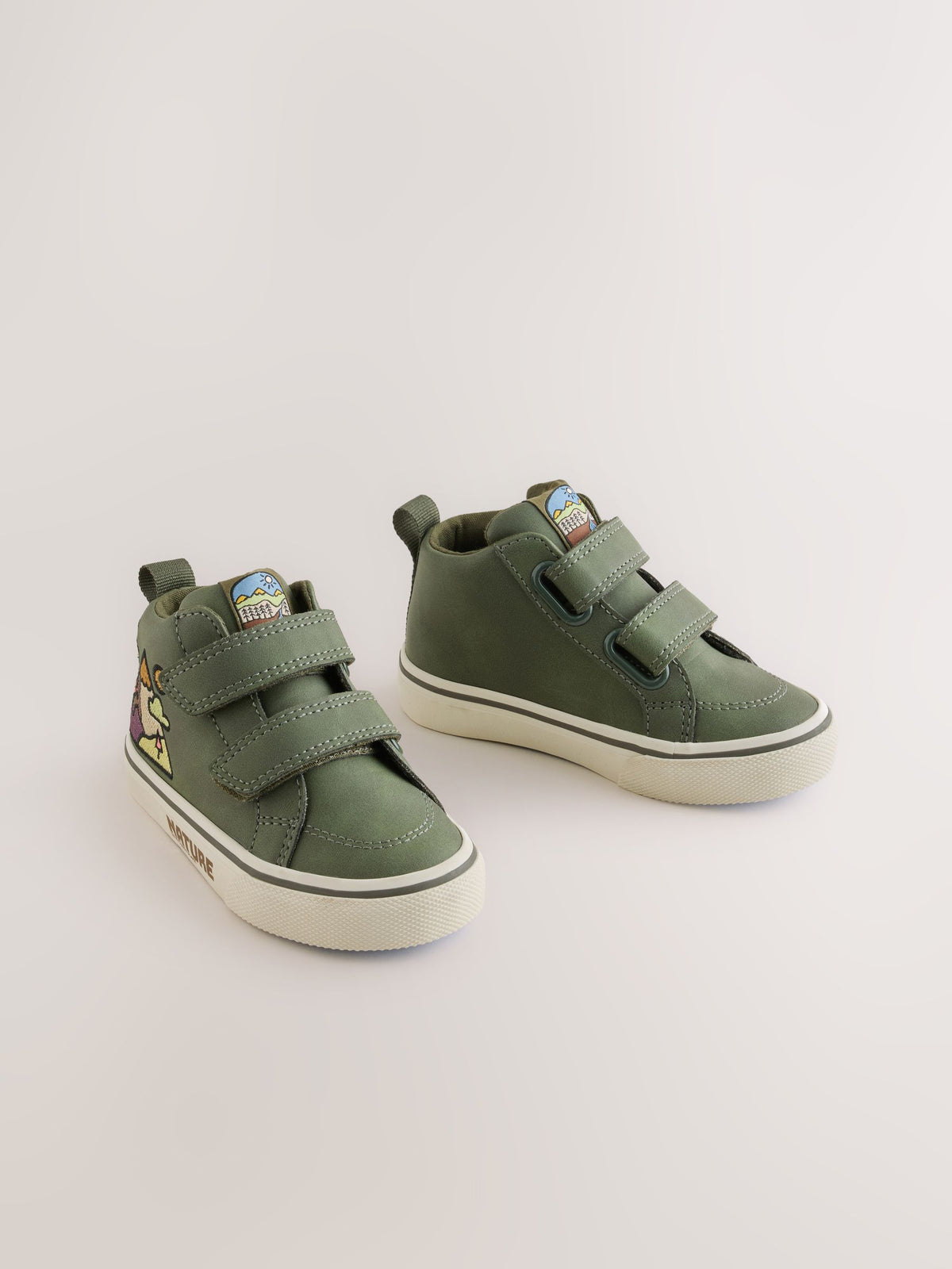 Dsiney Kidz - Green Scene Standard Fit (F) Hi-Top Touch Fastening Trainers image 4