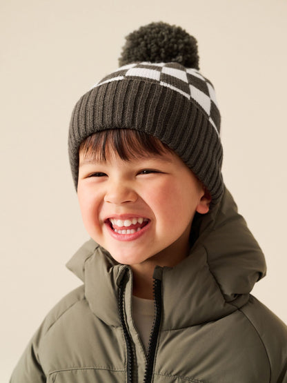 Green/Ecru Embroidered Pom Beanie (3mths-16yrs) - image 2
